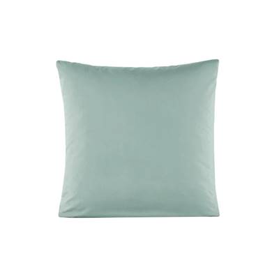 Nariosce taie oreiller unie percale de coton bleu céladon 70x70