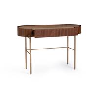 Nelsa bureau console noyer