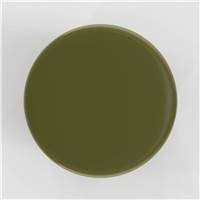 Elmo table d'appoint ronde en métal vert kaki
