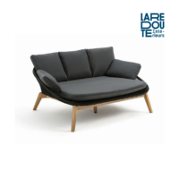 Mojie canap banquette extrieur noir