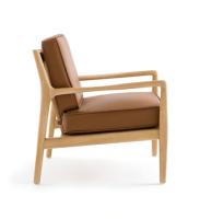 Louvin fauteuil cuir marron