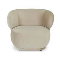 Havane fauteuil velours taupe macadamia