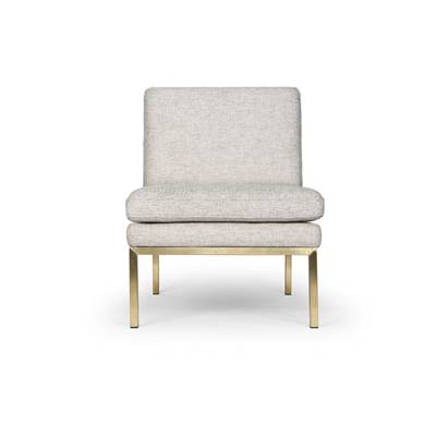 Endoume fauteuil en tissu gris