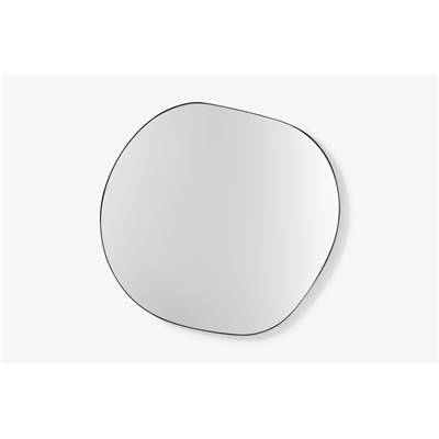 Adria miroir mural noir mat 70x67