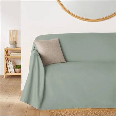 Nariosce jeté de canapé vert sauge 140x200
