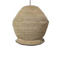 Milda grande suspension en jute naturelle liser noir 65