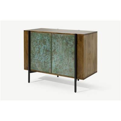 Morland buffet compact bois de manguier et patine