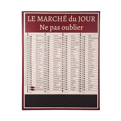 Tableau pense-bête "Marché du jour"