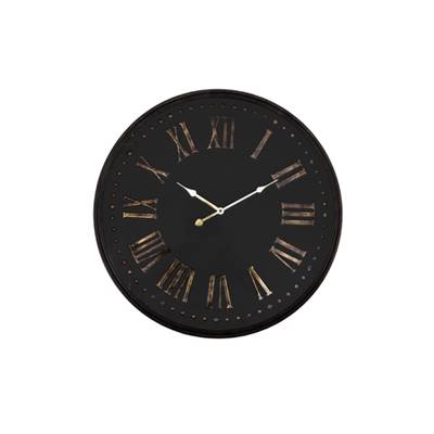 Pendule avec chiffres dorés Ø 60 cm