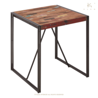 Nautical table haute bois de bateau recyclé L150cm