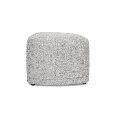 Arthur petit pouf tweed gris