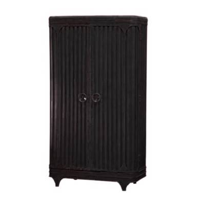 Vintage armoire industrielle 2 portes finition métal gunmetal