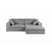 Wayne canapé 2-3 places réversibles en tissu gris foncé