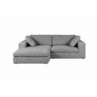 Wayne canapé 2-3 places réversibles en tissu gris foncé