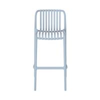 Lumi chaise de bar d'extérieur en bleu pastel H76cm