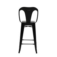Lix tabouret mi-hauteur en métal noir
