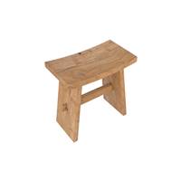 Ming tabouret en bois de teck recyclé