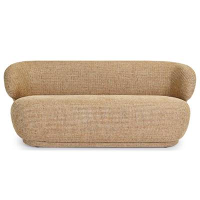 Havane canapé 2 places en tweed jaune sable