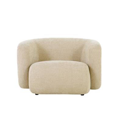 Vico fauteuil en tissu tweed sable