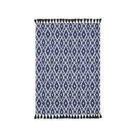 Atmospore tapis 120x170 beige et losanges bleus