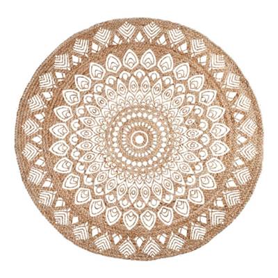Tapis rond Ethnik en jute Ø120