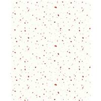 Papier peint blanc avec motif terrazzo terracotta et rose