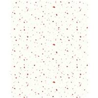 Papier peint blanc avec motif terrazzo terracotta et rose