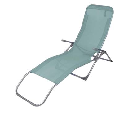 Le Corfou bain de soleil toile polyester enduit PVC bleu
