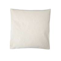 Gypset coussin 50x50 en coton bi-phase turquoise/lin clair