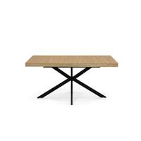 Spider table à manger extensible 160-200 bois et pieds croisés