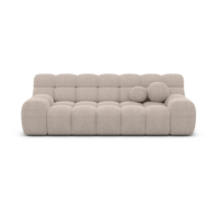 Boon canapé 3 places en tissu texturé beige