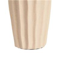 Surya lampe de table en céramique beige abat-jour fibre de papier