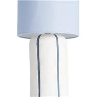 Suria lampadaire en céramique blanc et bleu H123cm