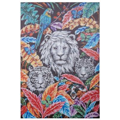 Boya toile peinture jungle et animaux 80x120cm