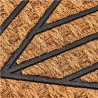 Malaisia paillasson losange en fibres de coco et gomme 60x40