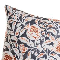 Wing coussin velours imprimé carreaux grenade 45x45