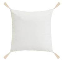 Arches coussin en polycoton motifs blanc/vert/beige 45x45cm