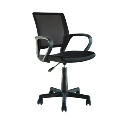 Pura chaise de bureau noire réglable à roulettes