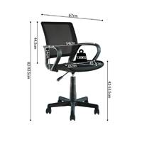 Pura chaise de bureau noire réglable à roulettes