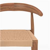 Blaise chaise en bois de teck et cordage loom