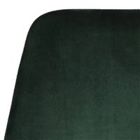 Bari chaise îlot central en velours vert sapin H67
