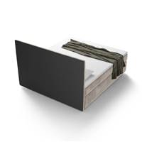 Valona lit boxspring 180x200 tissu velours sable