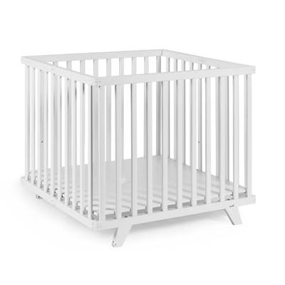 Geuther parc bébé rectangulaire bois blanc