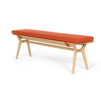 Jenson banc chêne et orange