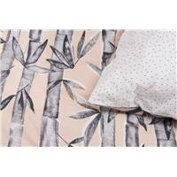 Ibaa housse de couette beige rose 135x200