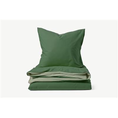 Solar parure de lit vert mousse et vert tendre 135x200