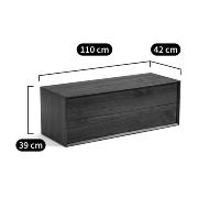 Ativichar caisson 2 tiroirs en noyer L110