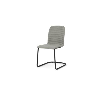Cata chaise cantilever matelassée gris marne