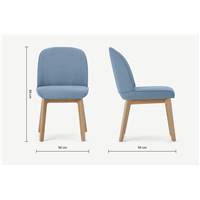 Erdee chaise bleu maya