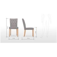 Flynn chaise gris graphite